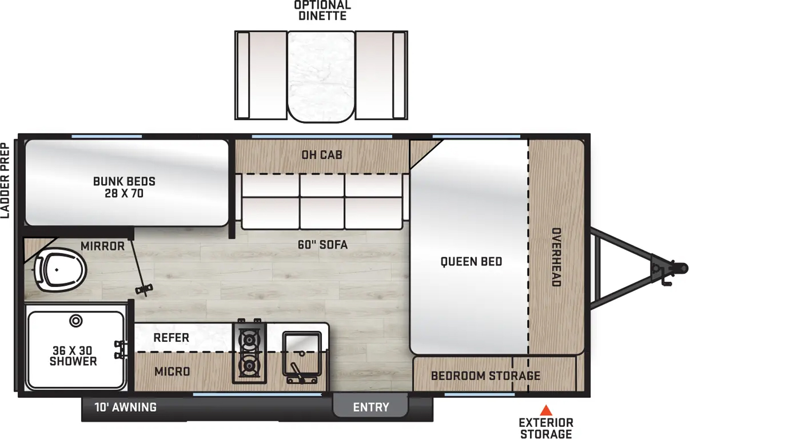 164BHX Floorplan Image